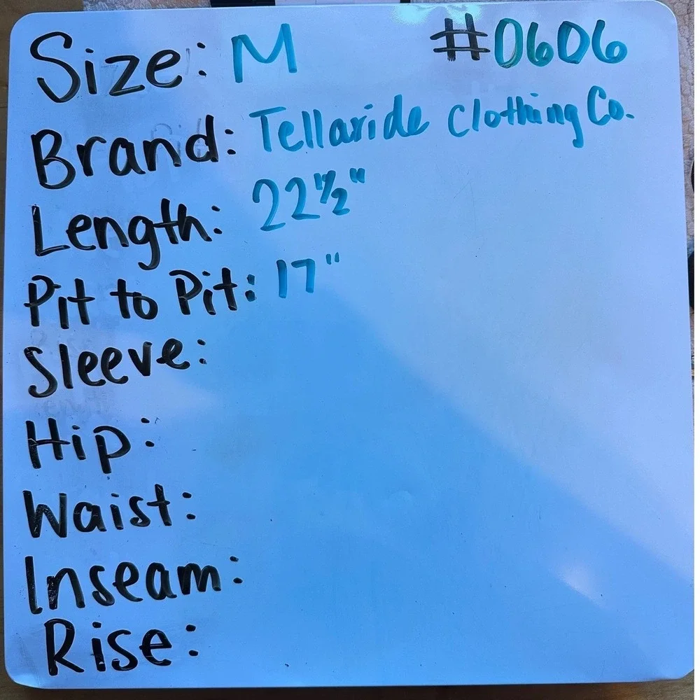 Telluride Clothing Co. measurements length